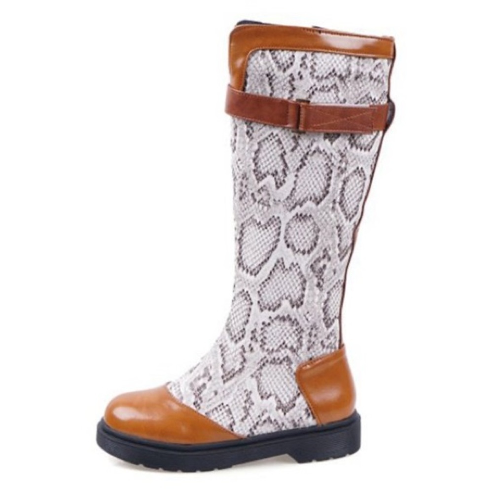 NWT Faux Leather Snake-Embossed Boot, Sz. 8.5 - Picture 4 of 4